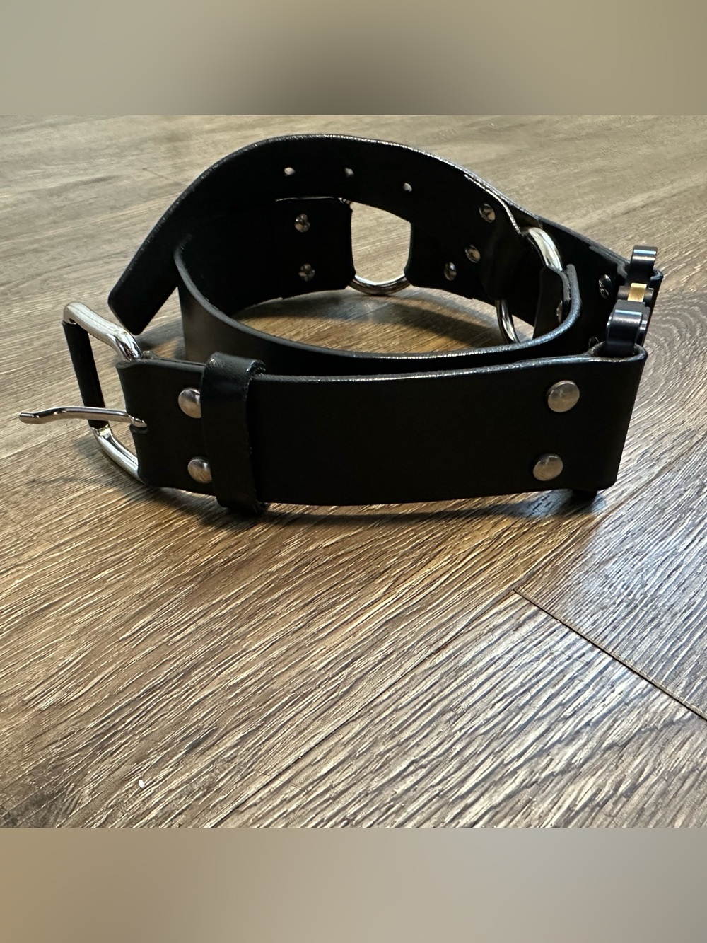 Alyx Black Leather Belt Sz M - Picture 3 of 7